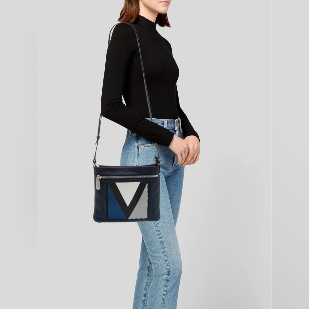 LOUIS VUITTON Genoa Marine Shoulder Bag LV cup Navy blue FL0047 crossbody - Picture 13 of 13